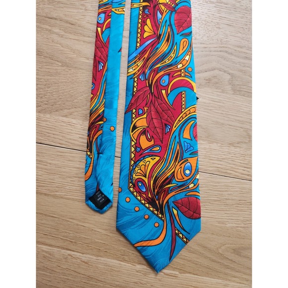 RUSH LIMBAUGH No Boundaries Mens 100% Silk Necktie USA Geometric Colorful AOP - Picture 1 of 11